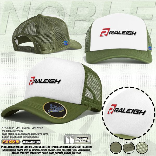 TOPI JARING HIJAU ARMY FRAME RALEIGH BIKE