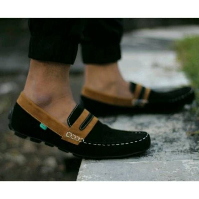 DISKON DR. KEVIN MEN CASUAL SHOES SLIP ON 13184 BLACK SLIP ON PRIA