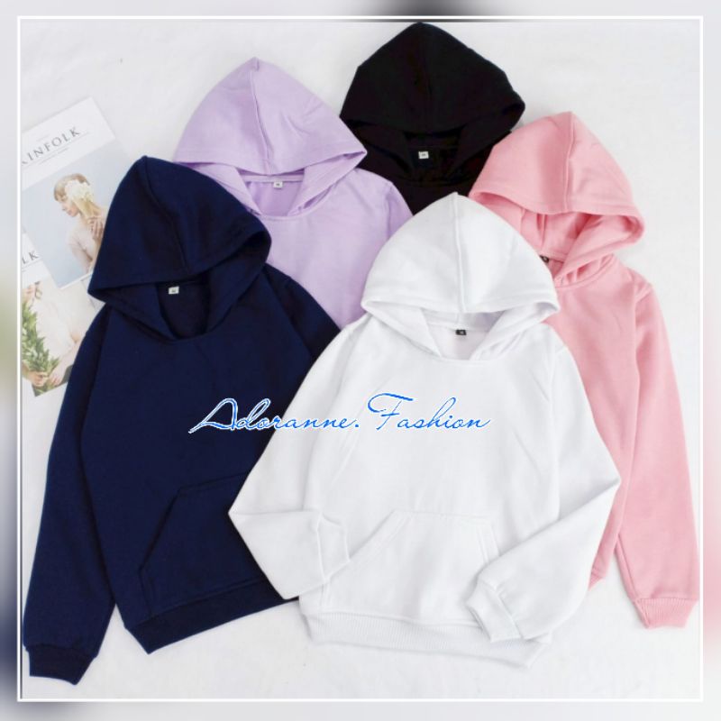 HOODIE ANAK POLOS PREMIUM FLEECE/SWEATER HOODIE ANAK PEREMPUAN &amp; LAKI-LAKI PREMIUM