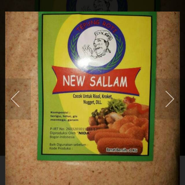 

Tepung roti new sallam per 1 kg