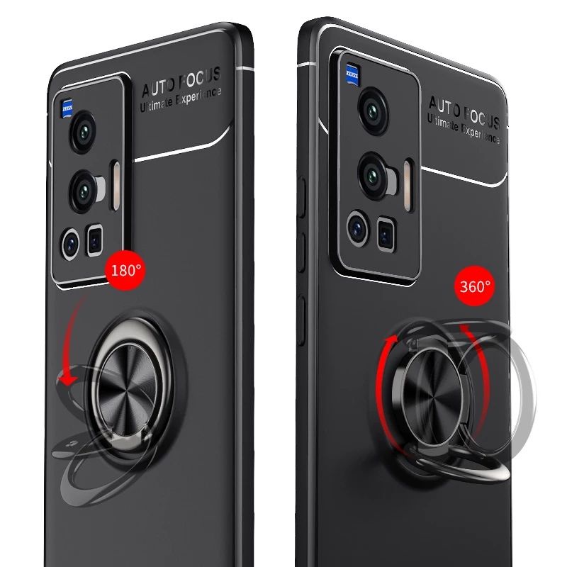 Original Slim Presisi Soft Case Vivo X70 Pro 2021  Ring Bracket Autofocus Silikon Matte Cover Casing