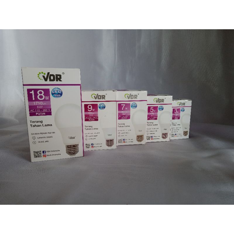 LAMPU LED VDR 3W/ 5W/ 7W/ 9W/ 11W/ 14W/ 18W/ 22W