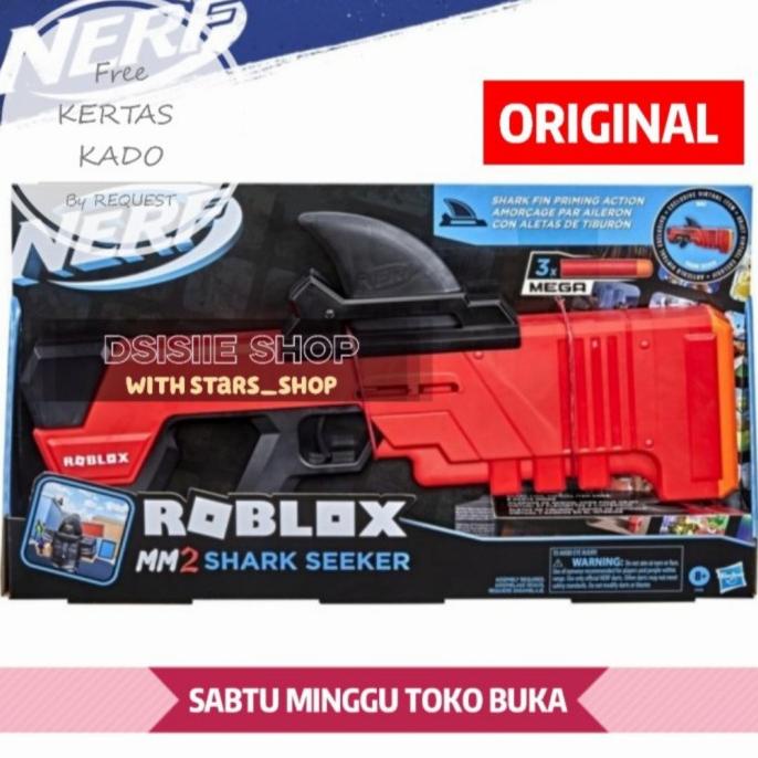 Nerf Roblox Mm2 Shark Seeker Original / Mainan Pistol Anak / Dart