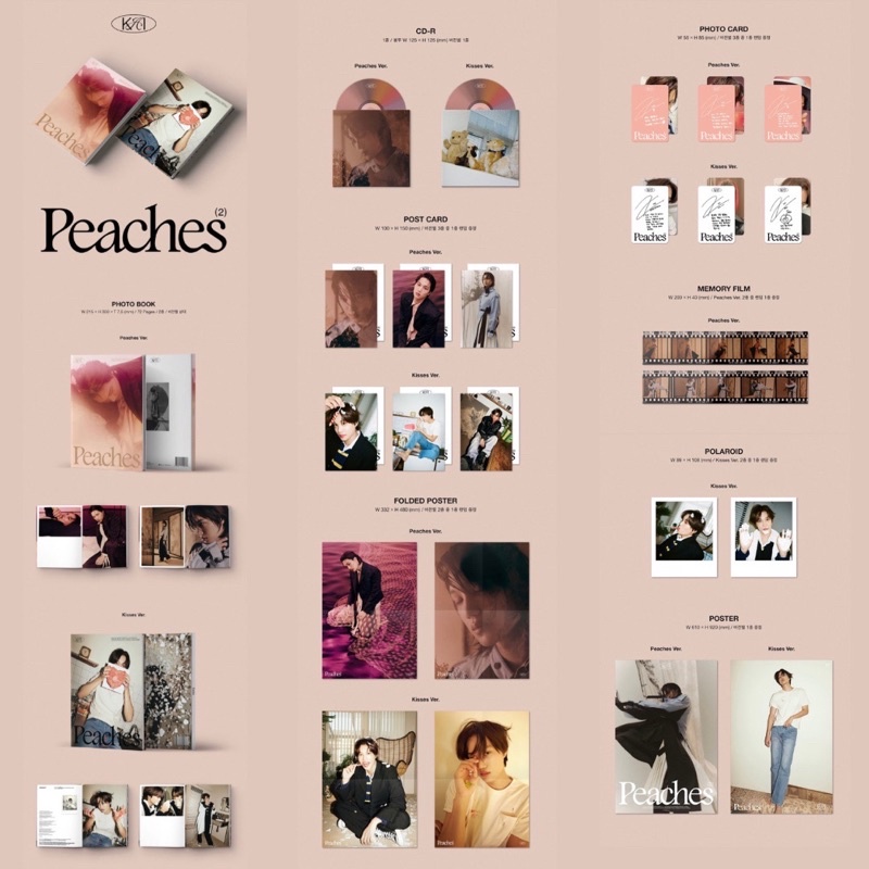 [READY STOCK] KAI - Mini Album Vol.2 [Peaches] + Poster (with Tube)