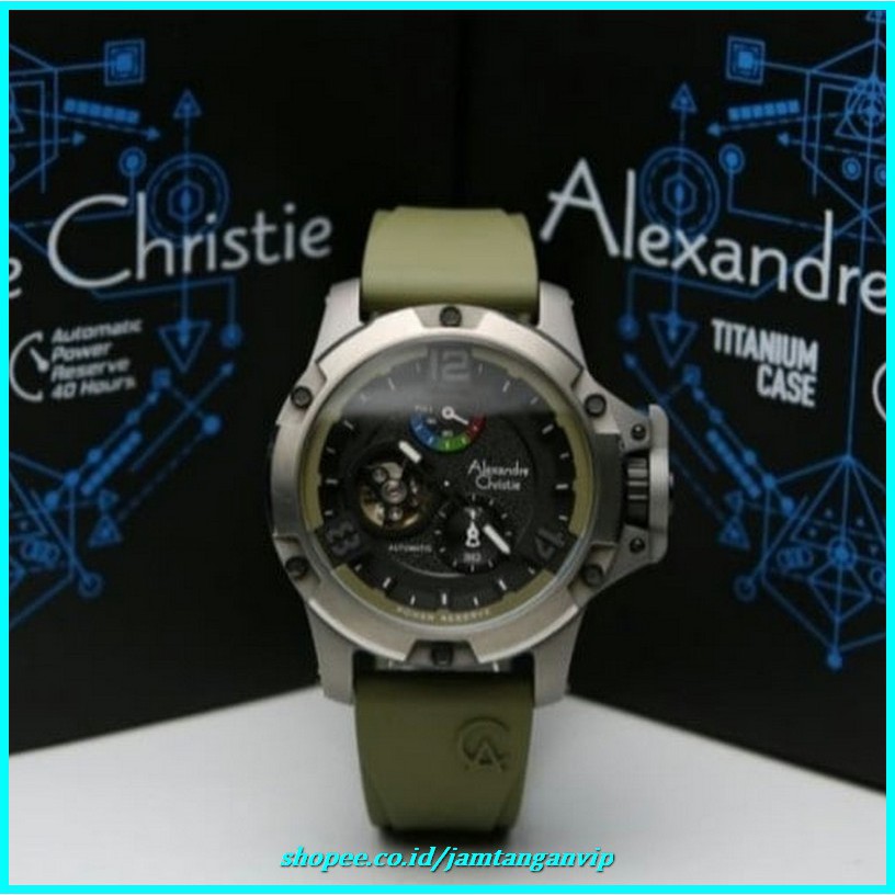 Alexandre Christie Cowok AC 6295 Alexandre Christie AC6295 Titanium Case Limited Edition