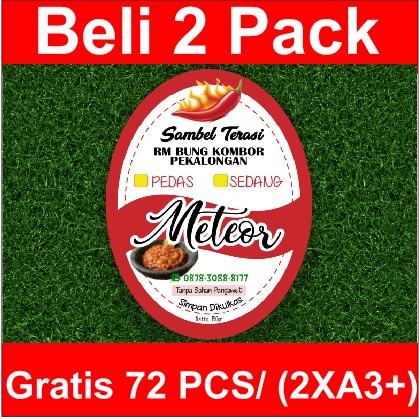 

STIKER LABEL PRODUK "SAMBAL TERASI