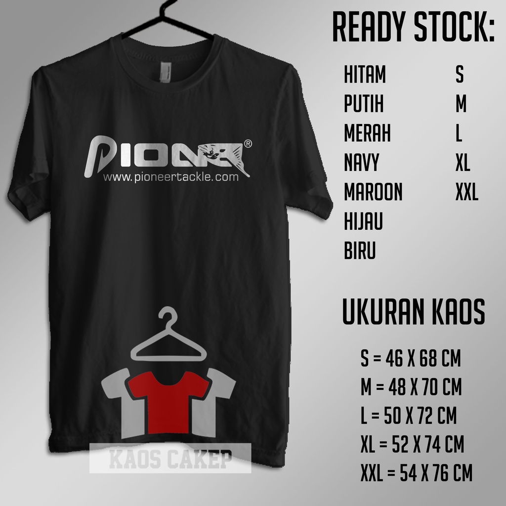 Kaos Mancing Pioneer Logo Baju Distro
