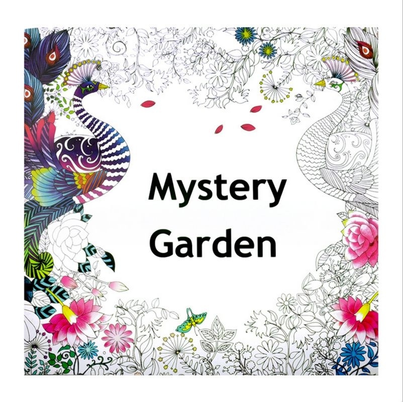 Children Adult Secret Garden An Inky Treasure Hunt Coloring Painting Book Hand coloring coloring book for children's painting color picture book