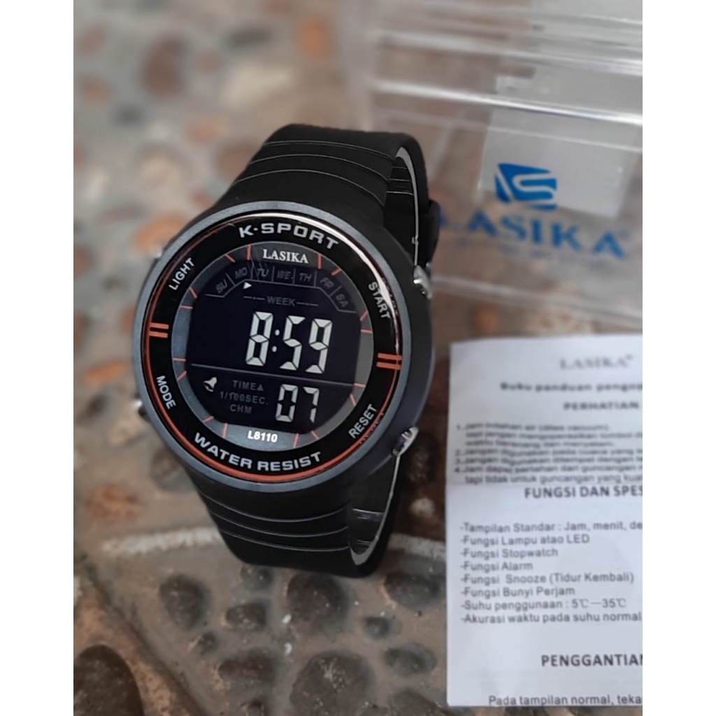 Jam Tangan LASIKA ORIGINAL  Anti Air pria wateproof  3 Atm