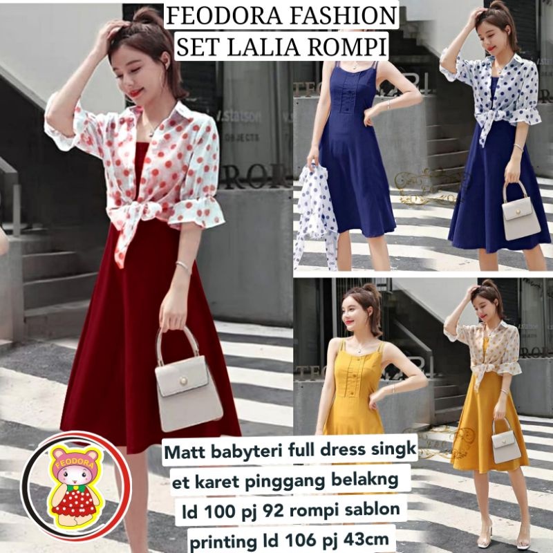 Feodora Fashion/Dress wanita model rompi / dress Dona rompi / dress lalia / pakaian wanita / fashion wanita (GOOD QUALITY)