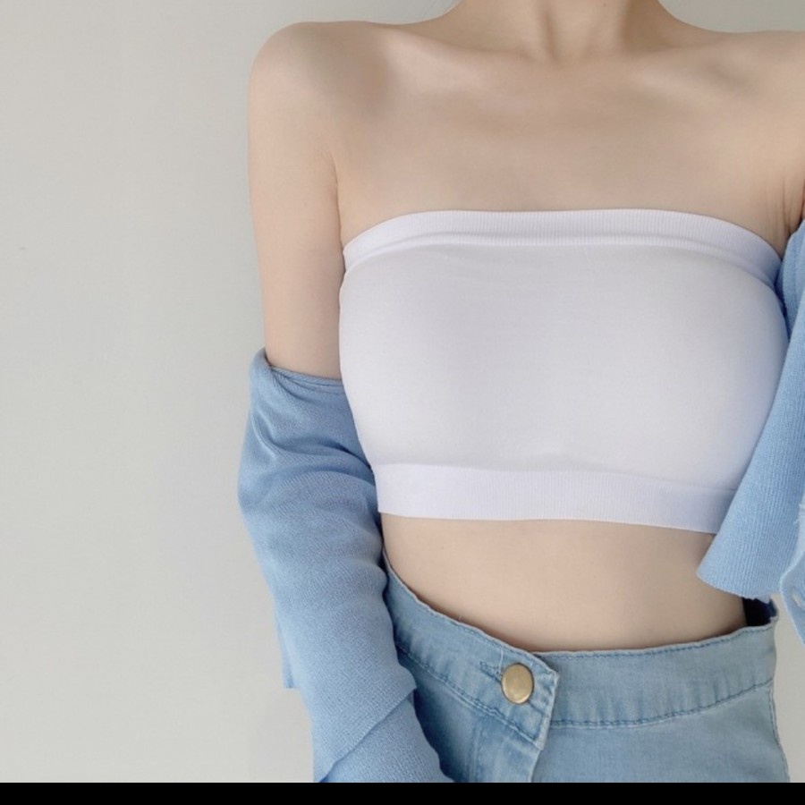 Bra Kemben Tanpa Tali Seamless Korea Fashion Pakaian Dalam Tank Top BH