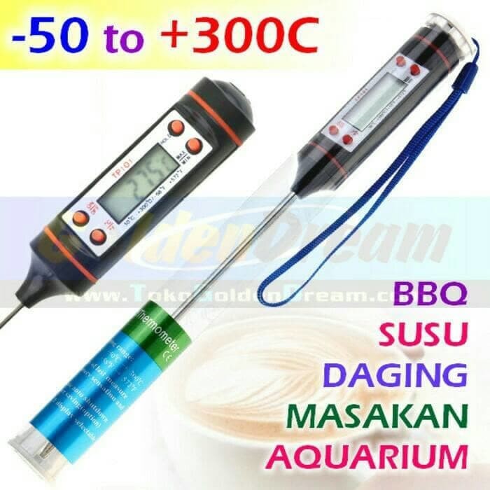 Thermometer Digital Food Termometer Pengukur Suhu makanan Meat Daging Stick Air