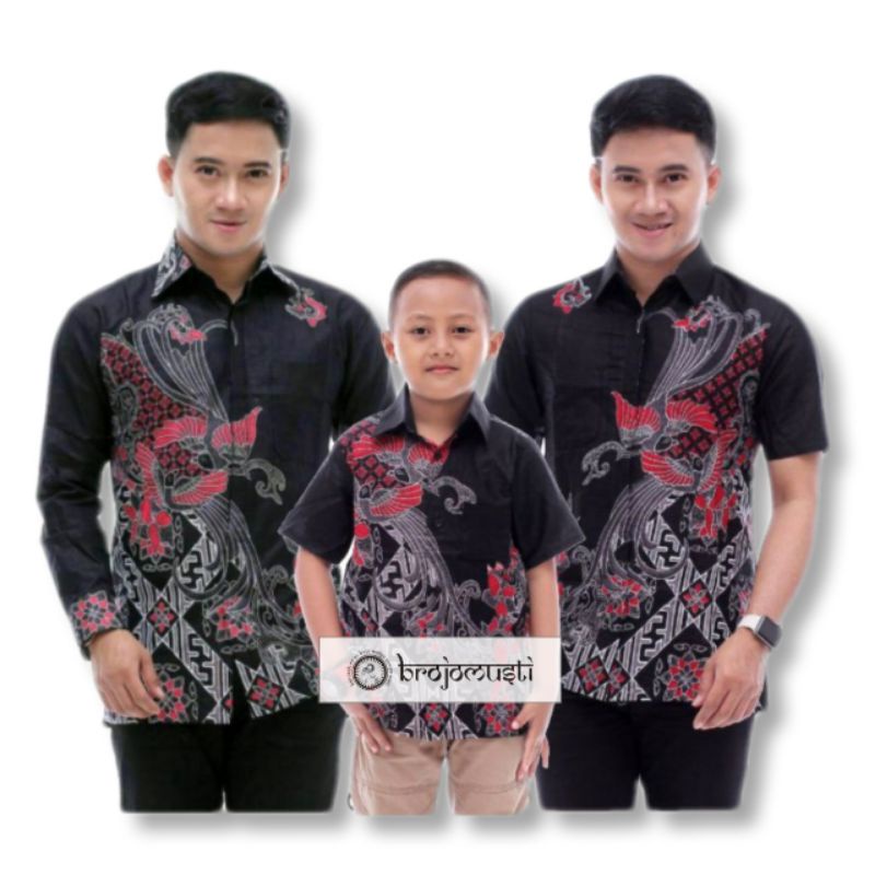 KEMEJA BATIK ANAK AYAH LENGAN PENDEK Batik Couple Ayah Dan Anak Laki Laki Modern