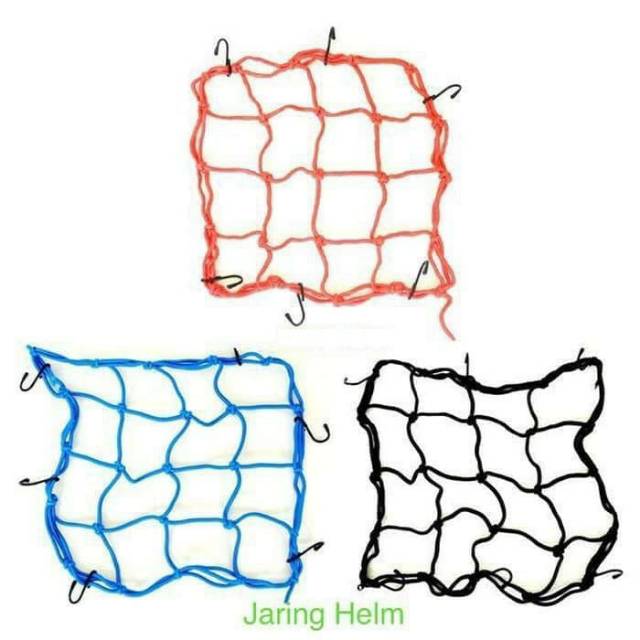 Jaring Helm Motor Sepeda Tali Pengikat Barang Bagasi Helmet Net Murah