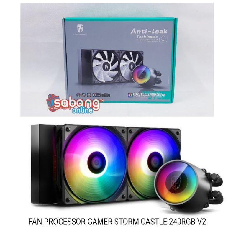 FAN PROCESSOR GAMER STORM 240 RGB V2 / FAN DEEPCOOL 240RGB V2