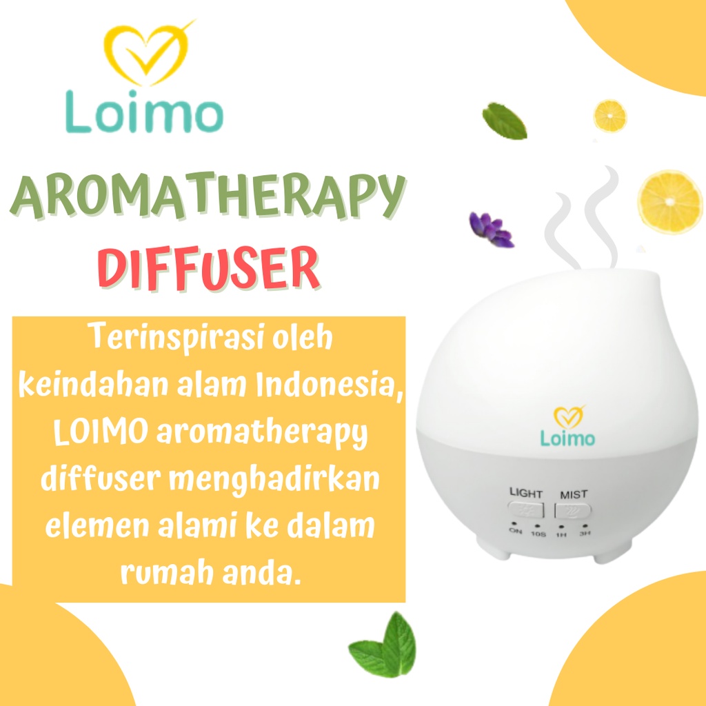 Diffuser Loimo 300ml - Essential Oil Diffuser, Aromatherapy Diffuser