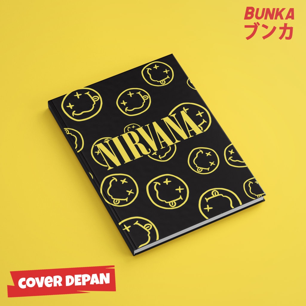 

Notebook Band Nirvana Icon 4 Cover Album Hardcover A5 Buku Tulis Catatan Notes Agenda Planner Jurnal