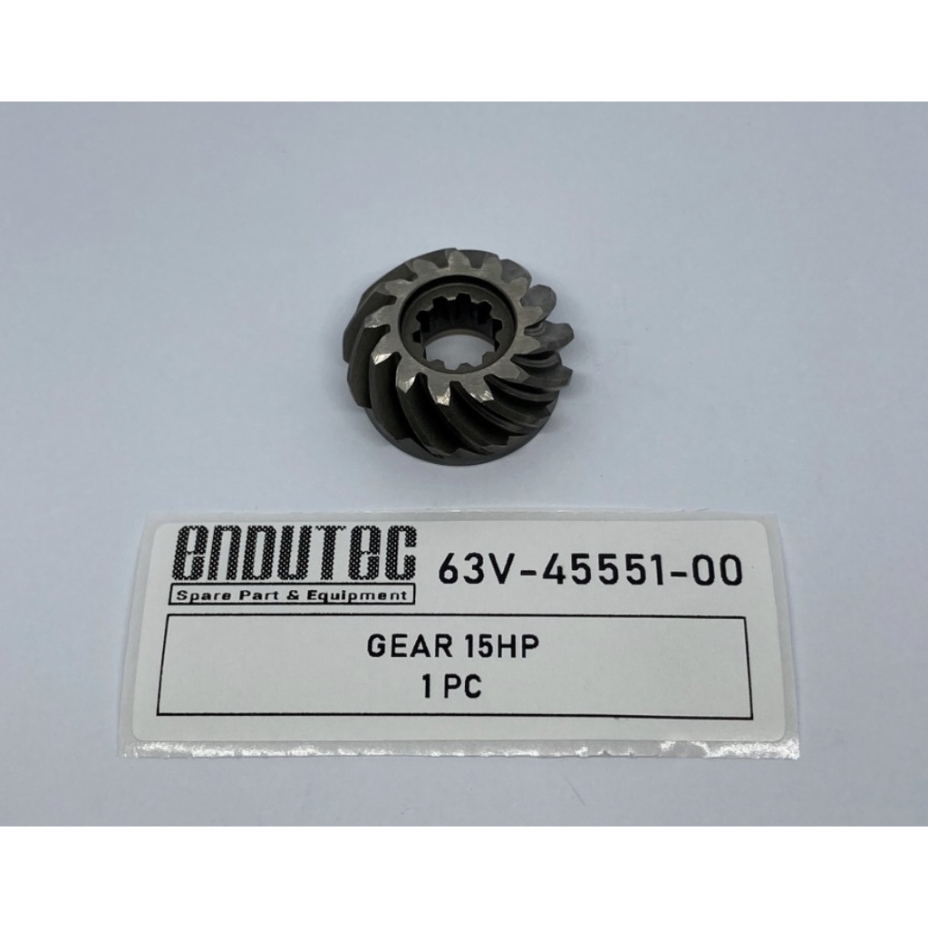 63V-45551-00 GIGI JANTUNG GEAR PINION 15PK SPARERPART MESIN TEMPEL OUTBOARD