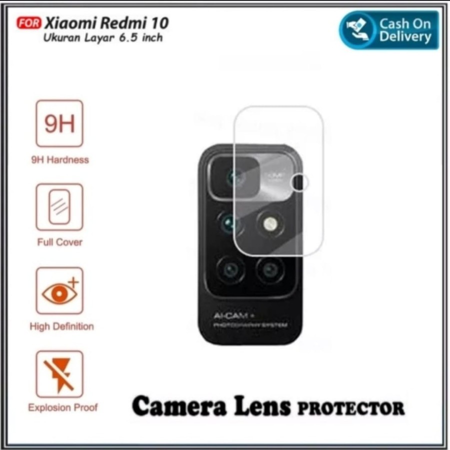 Redmi 10 4G Tempered Glass Camera Anti Gores Kamera Bening - D2