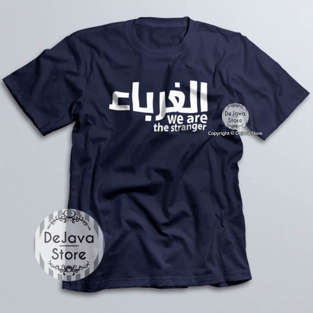 Kaos Dakwah Islami GHURABA Tshirt Baju Distro Religi Muslim Eksklusif Best Seller | 029-NAVY