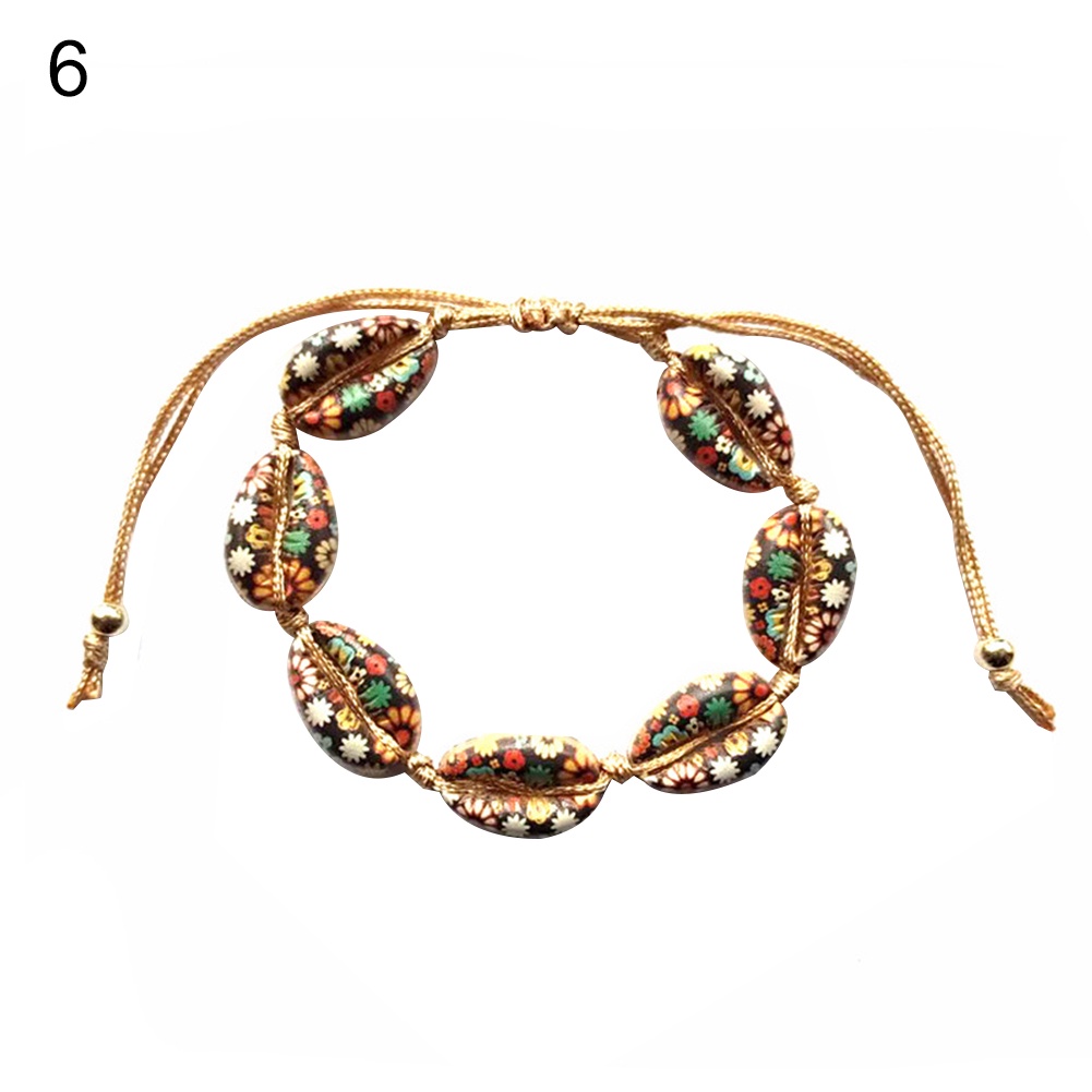 Hu Hu Hu Hu Hu Alat Bantu Pasang Kacamata♡ Gelang Tangan Wanita Desain Kerang Cowrie Gaya Hawaii Untuk Musim Panaspantai