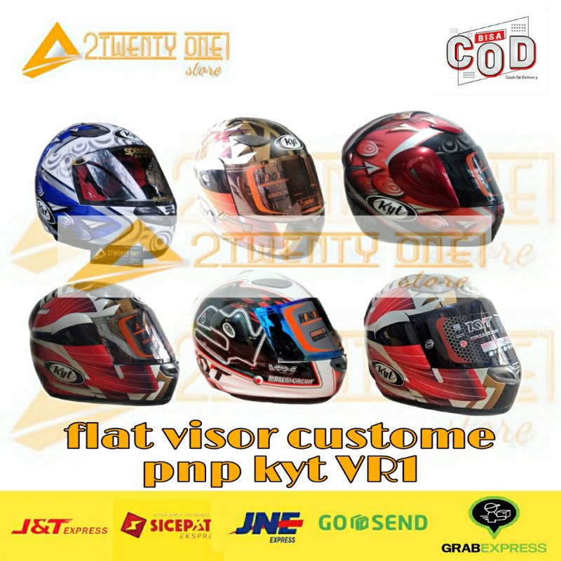 Kaca Visor Flat Custome Kyt Vr1