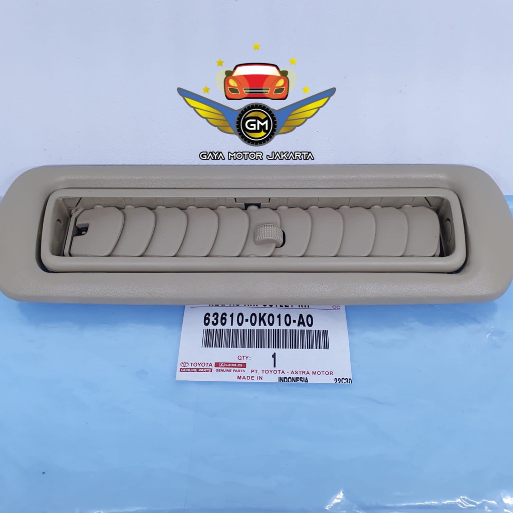 Grille Grill Kisi AC Belakang Toyota Innova 63610-0K010-A0 Krem