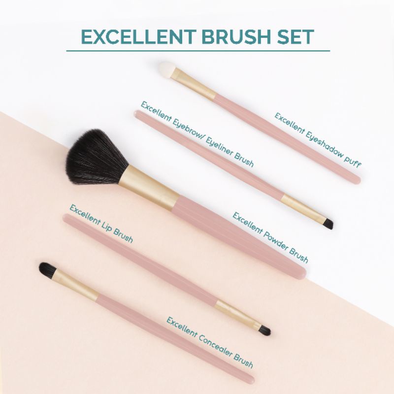 GLAMFIX EXCELLENT BRUSH SET 5PCS