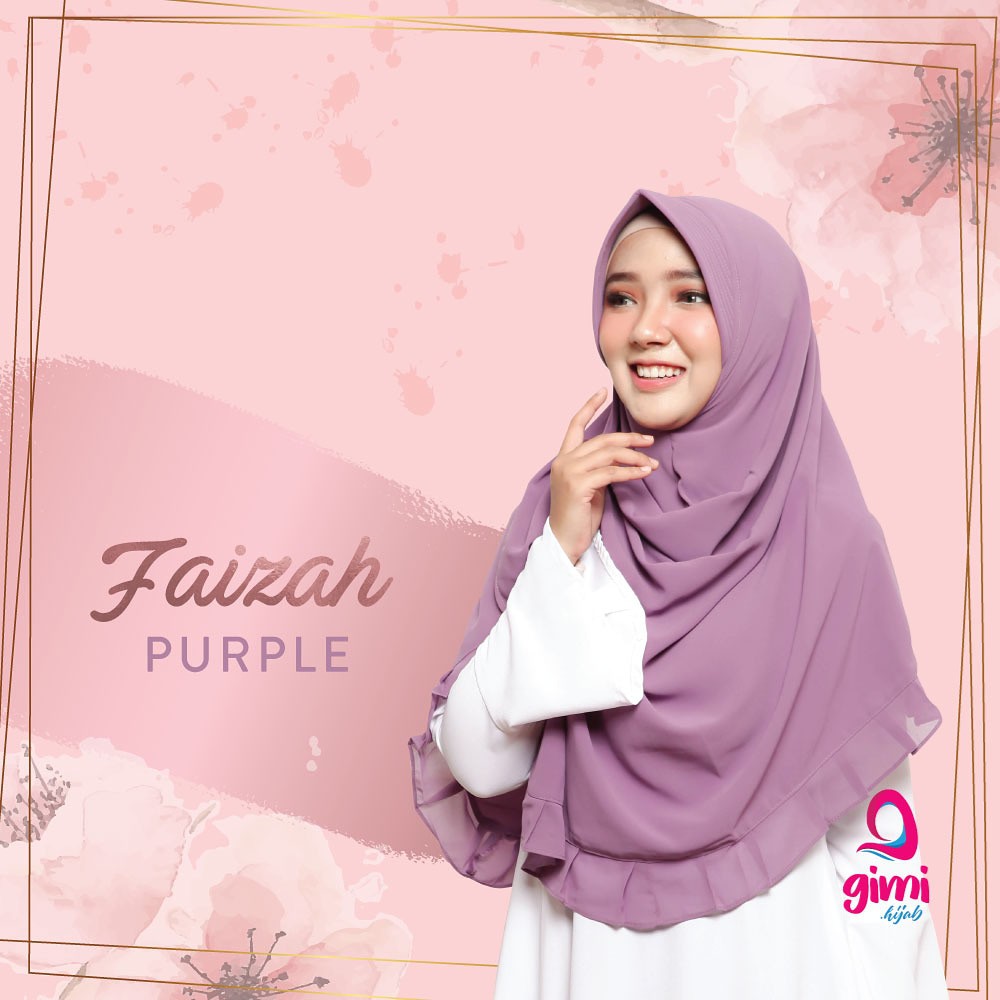 Faizah Khimar By. Gimi Hijab Purple