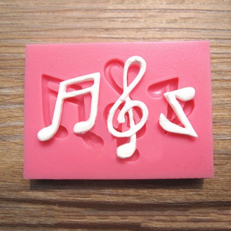 3D Silicone Mold Fondant Cake Decorate - Music Notes