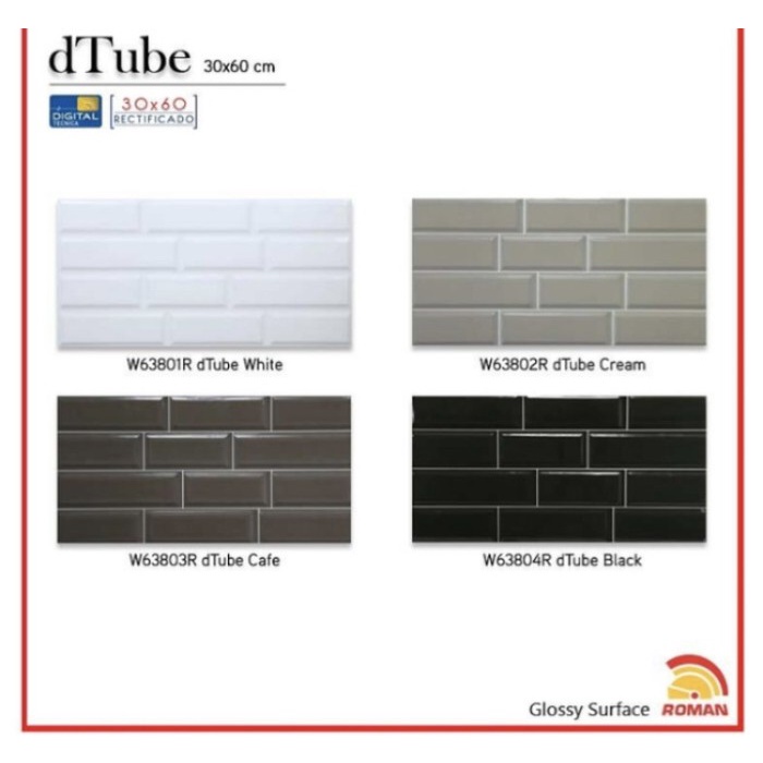 ROMAN DTUBE W63801R W63802R W63803R W63804R KERAMIK DINDING