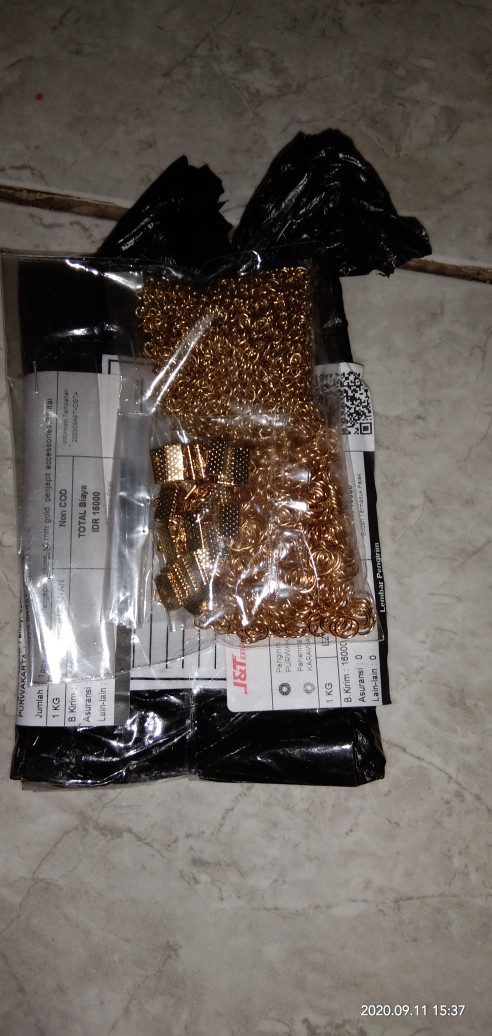 Penjepit Kalung 10 Mm Gold, Penjepit Accessories