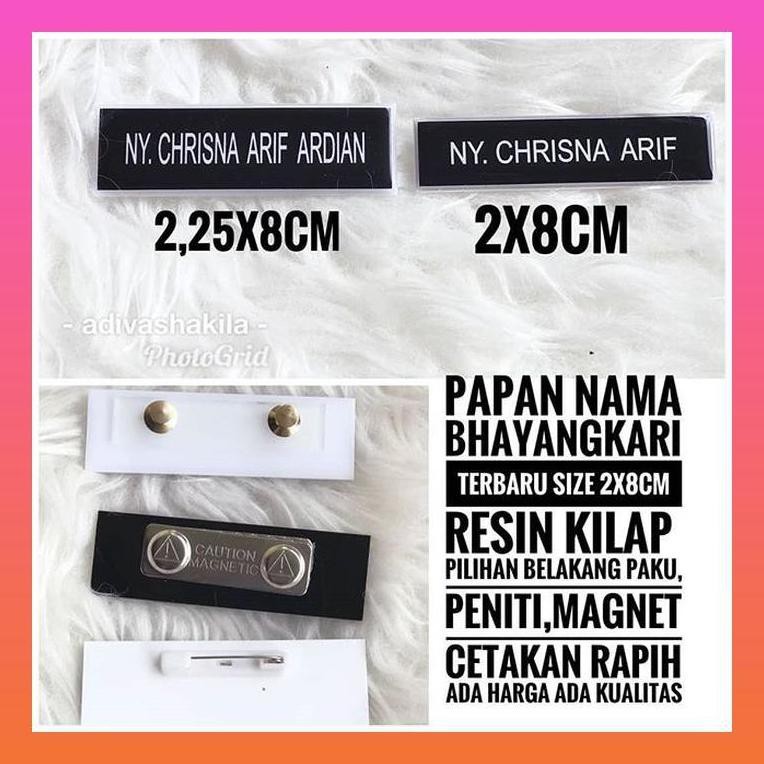 

PAPAN NAMA BHAYANGKARI MODEL KILAP LIST PUTIH GROSIR