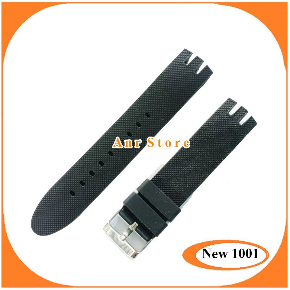 Tali Jam Tangan Swatch 21 mm Rubber Hitam