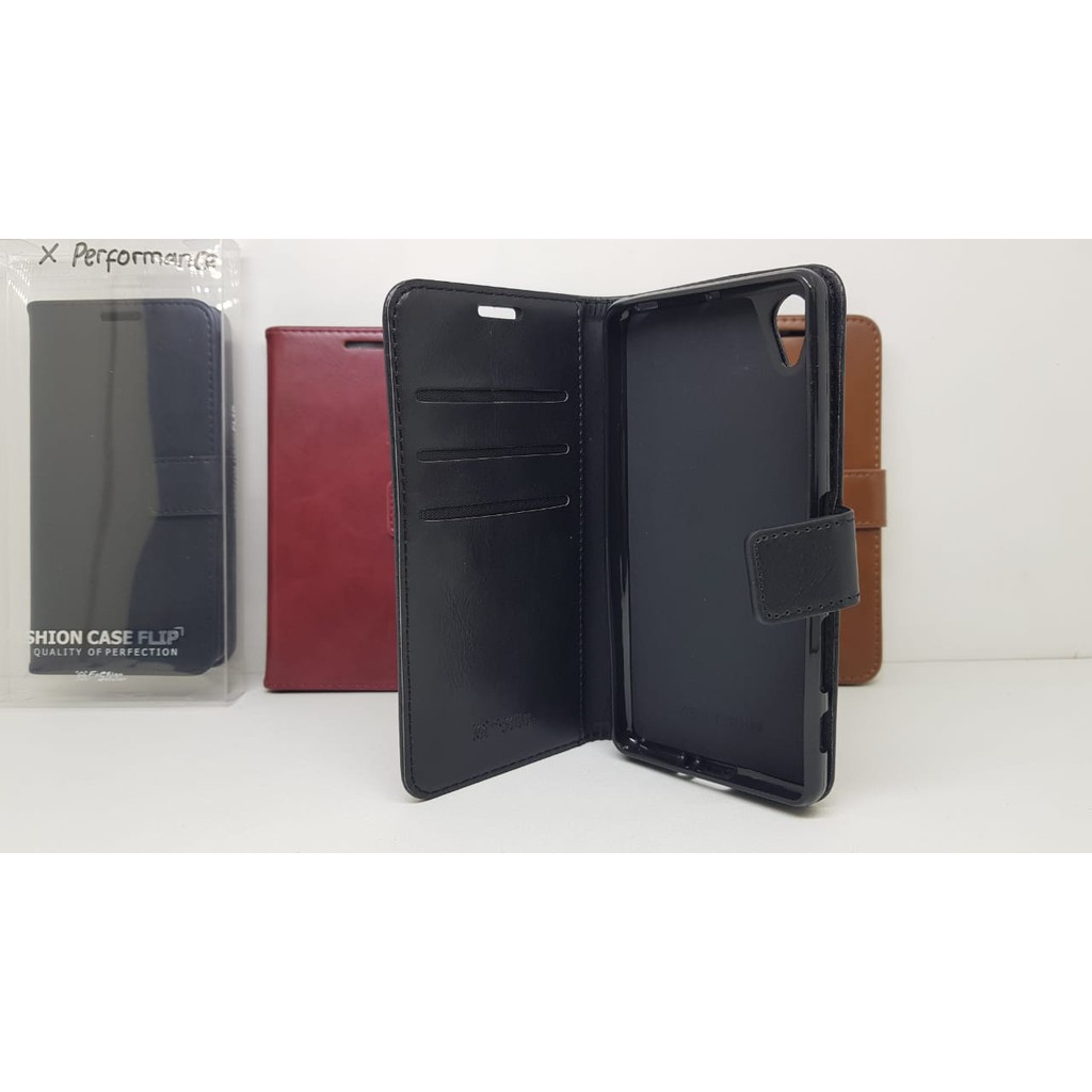 Flip Wallet BlueMoon Sony Xperia X Performance 5.0 inch Xperia F8132 Leather Sarung HP Kulit