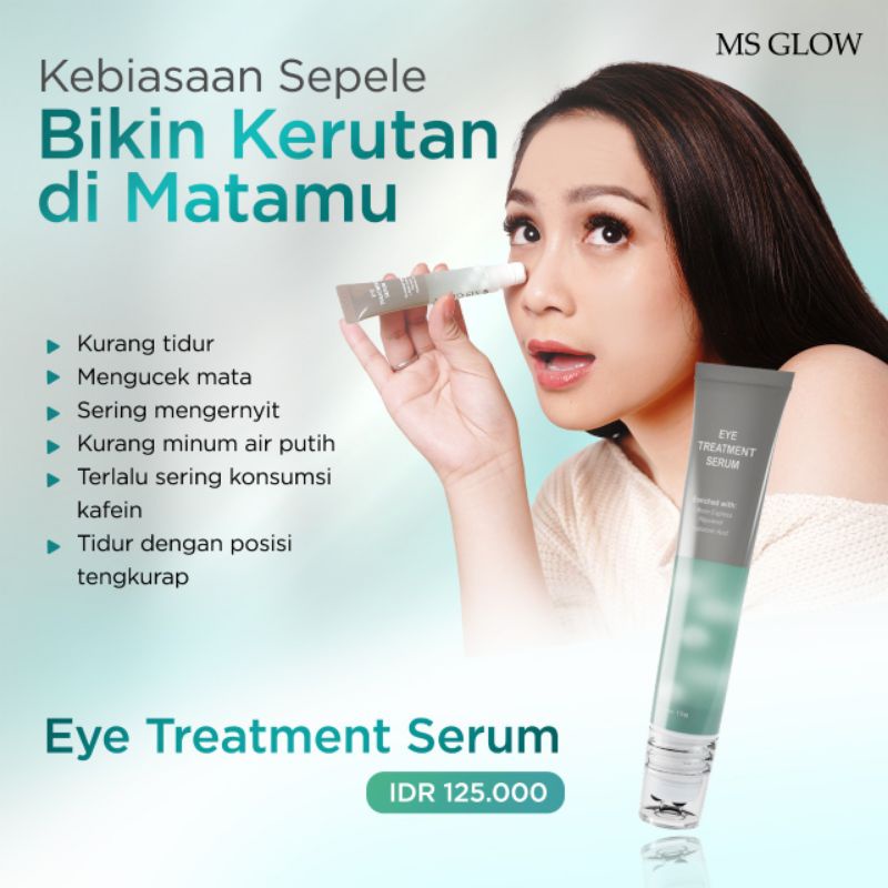 MS GLOW EYE TREATMENT SERUM /Serum mata Ms glow/penghilang kantung mata