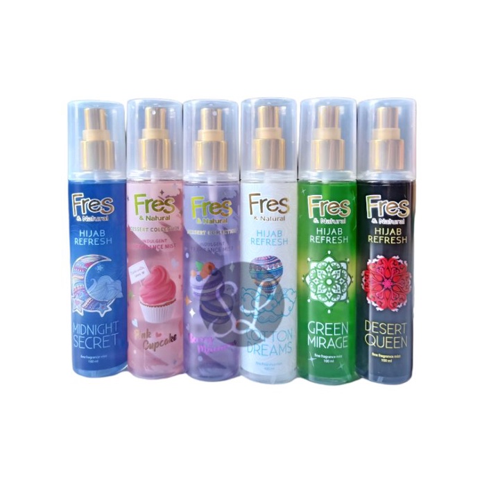 Fres and Natural Hijab Refresh Body Mist Perfume Fragance / Fres&amp;Natural Body Spray 100ml / Parfum Fres Hijab 100ml