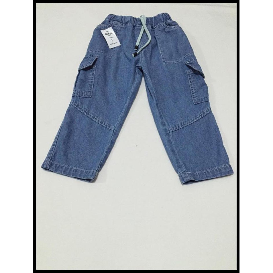 TERLARIS CELANA CARGO SOFT JEANS ANAK HARGA KONVEKSI 