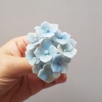 

gumpaste flower edible flower hiasan tart cake topper / hortensia flower