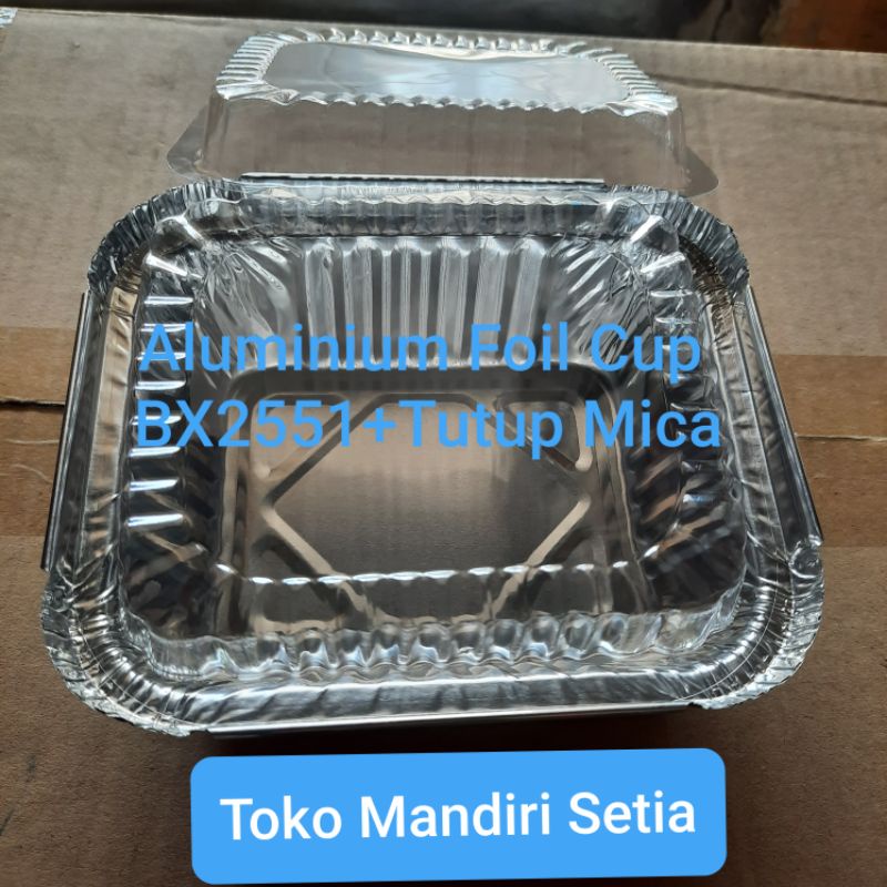 Jual Aluminium Foil Cup BX2551+Tutup Mica Indonesia