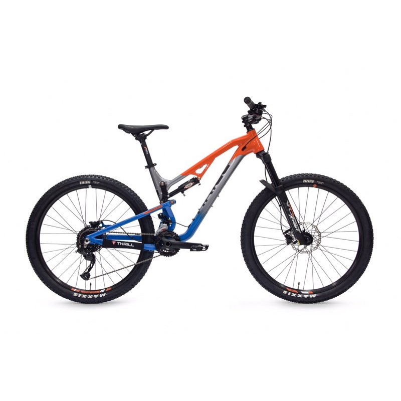 Sepeda Gunung MTB 27.5 Full Suspension Thrill Ricochet 5.0 T120mm
