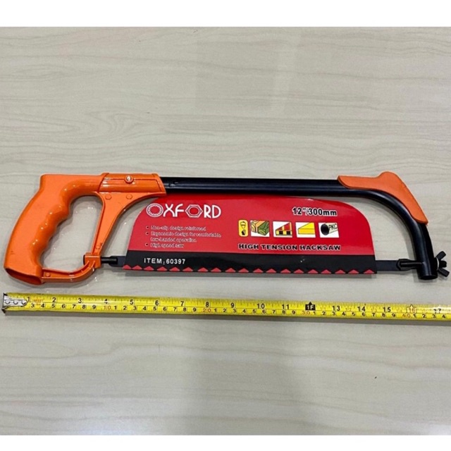 OXFORD bulat 60397 Gagang gergaji besi + mata gergaji komplit hacksaw handle handel GG