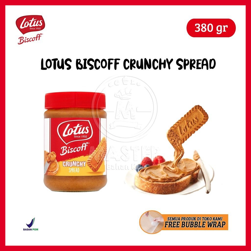 

Lotus Biscoff Crunchy Spread / Olesan Roti Rasa Karamel [380-400 gr]