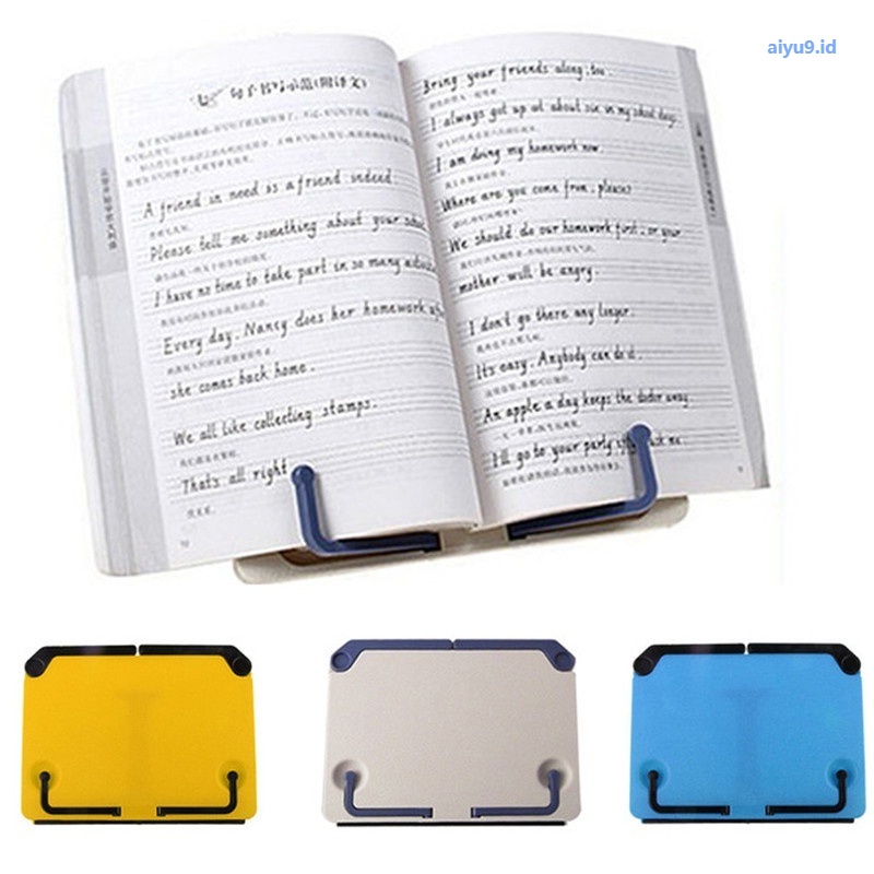 Portable Reading Book Desk Stand Sheet Music Stand Adjustable Cookbook Holder