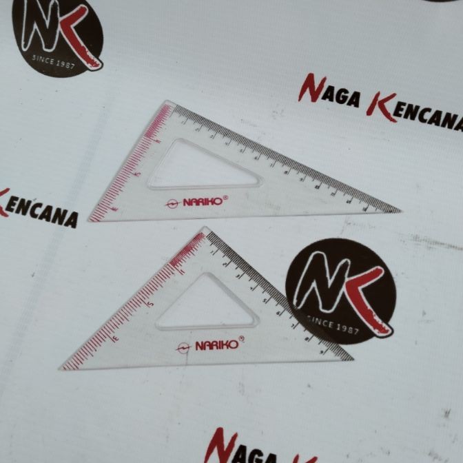 

Penggaris/Garisan/Ruler Plastik Pelastik Plastic Segitiga Nariko Kecil
