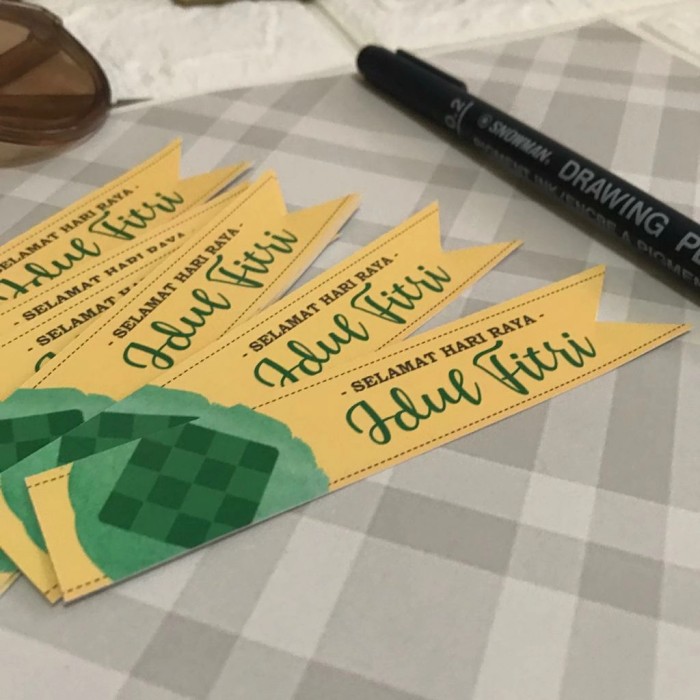 

Estudio 4pcs/pack stiker idul fitri lebaran SK16