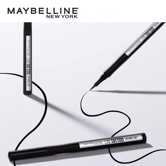 MAYBELLINE EYELINER HITAM SPIDOL LINE TATTO HIGH IMPACT EYE LINER