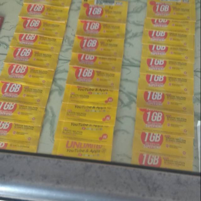 Kartu perdana indosat segel