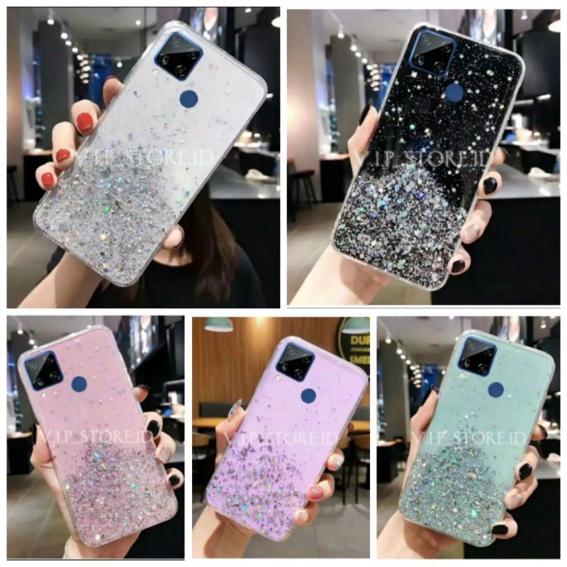 Oppo A16 A15 A15S A54 A74 4G A74 5G  Casing Soft Case Tpu Bahan Premium Glitter