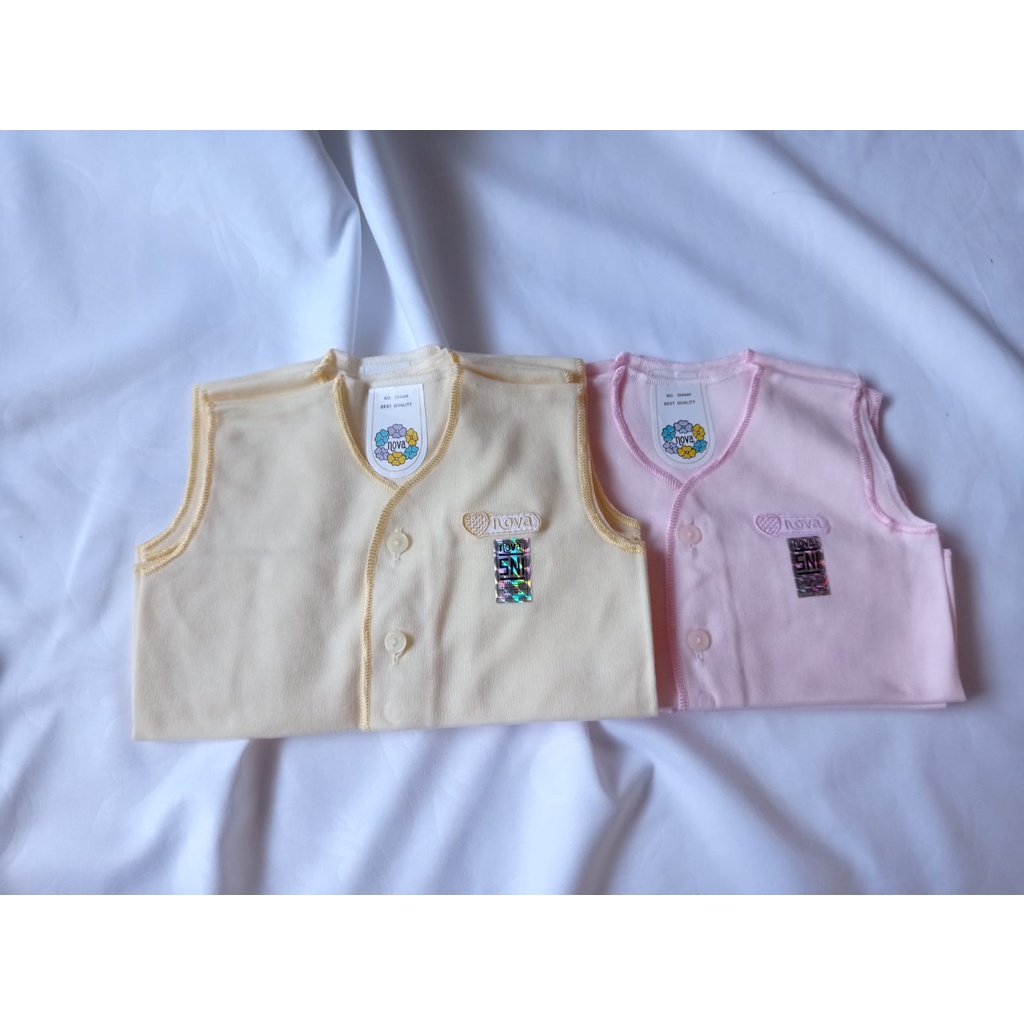 NOVA | baby 4 pcs baju singlet kutung bayi newborn polos warna